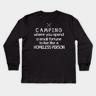 Camping Kids Long Sleeve T-Shirt